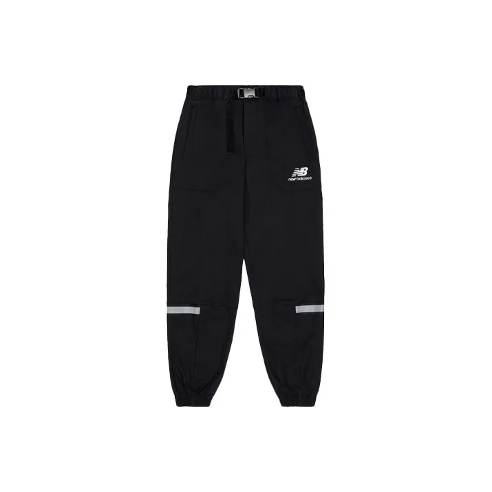 New Balance Вязаные тренировочные штаны унисекс черные