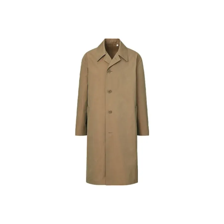 UNIQLO SS22 Тренчкот Мужской Темно-умбровый