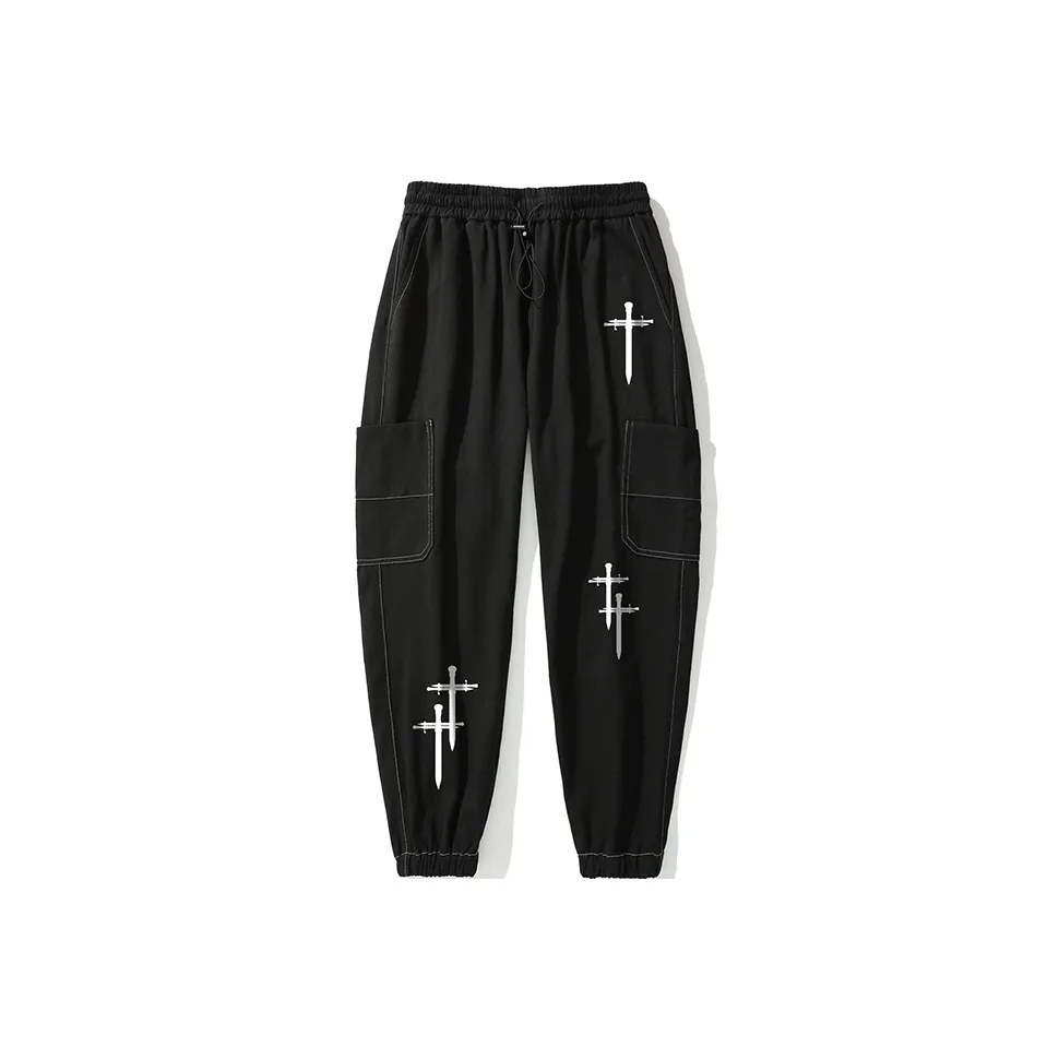 SANSYAS Casual Pants Unisex Black