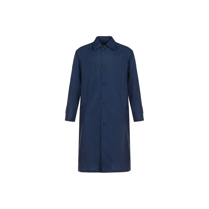 HUGO BOSS Trench Coats Men's Navy Blue