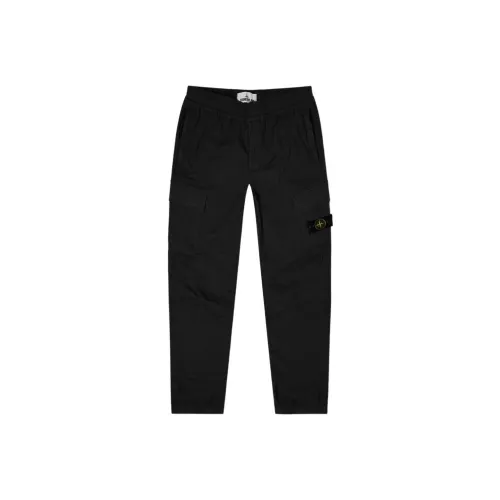 STONE ISLAND Черные Мужские Брюки карго