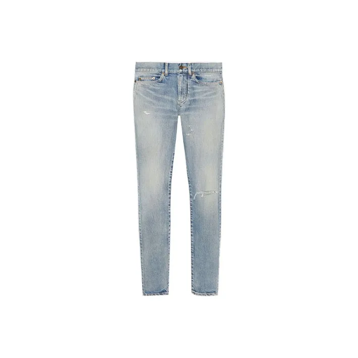 SAINT LAURENT Skinny 5 Pocket Low Denim Jeans