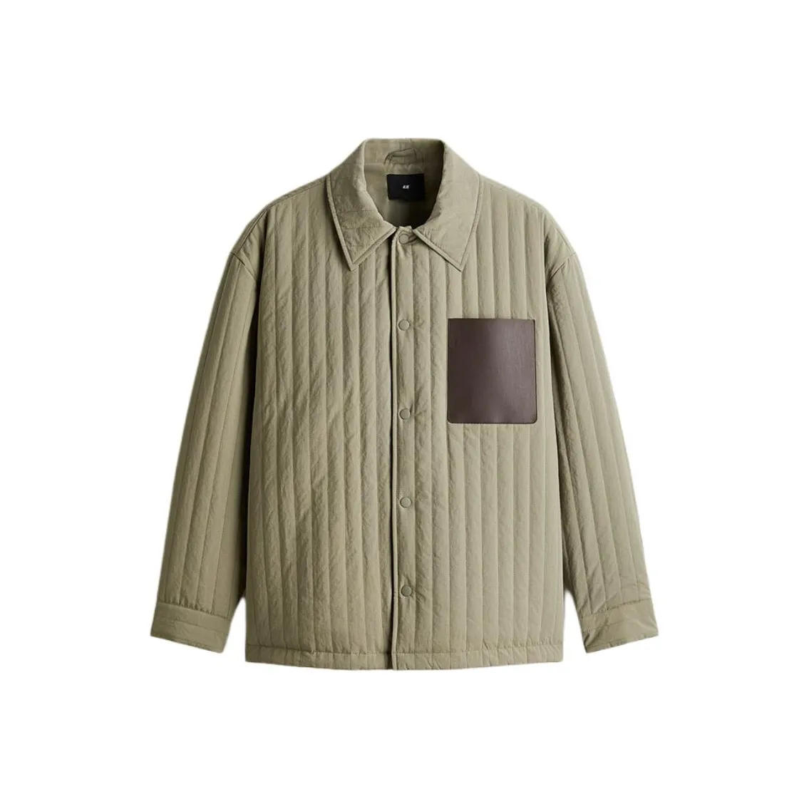 H&M Новогодний Светло-Зеленый Травяной Мужской Куртка