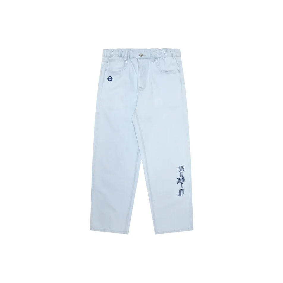 AAPE Синий BLA Мужские Джинсы