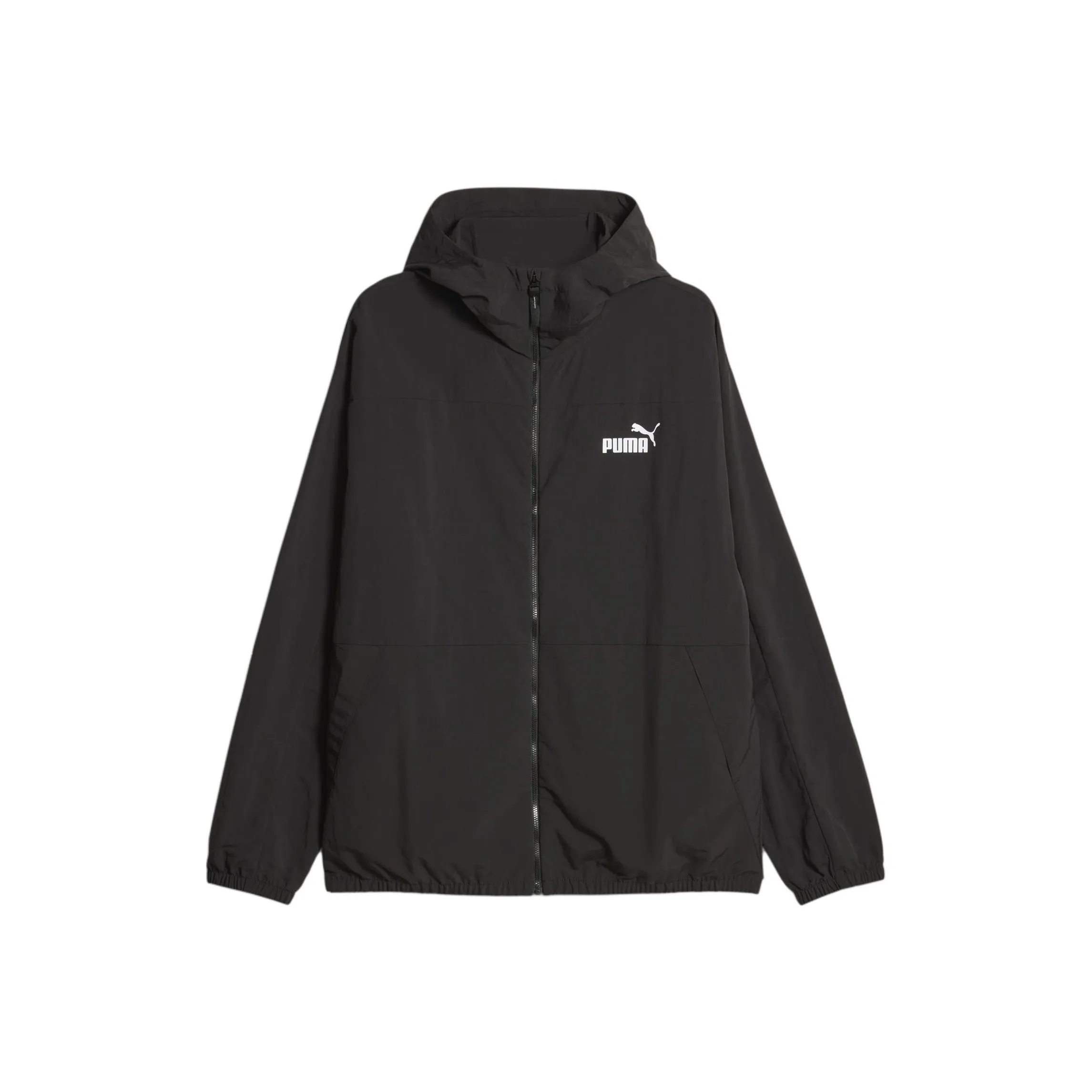 PUMA Men's Hooded Windbreaker Jacket Jackets Coats Men's Black
