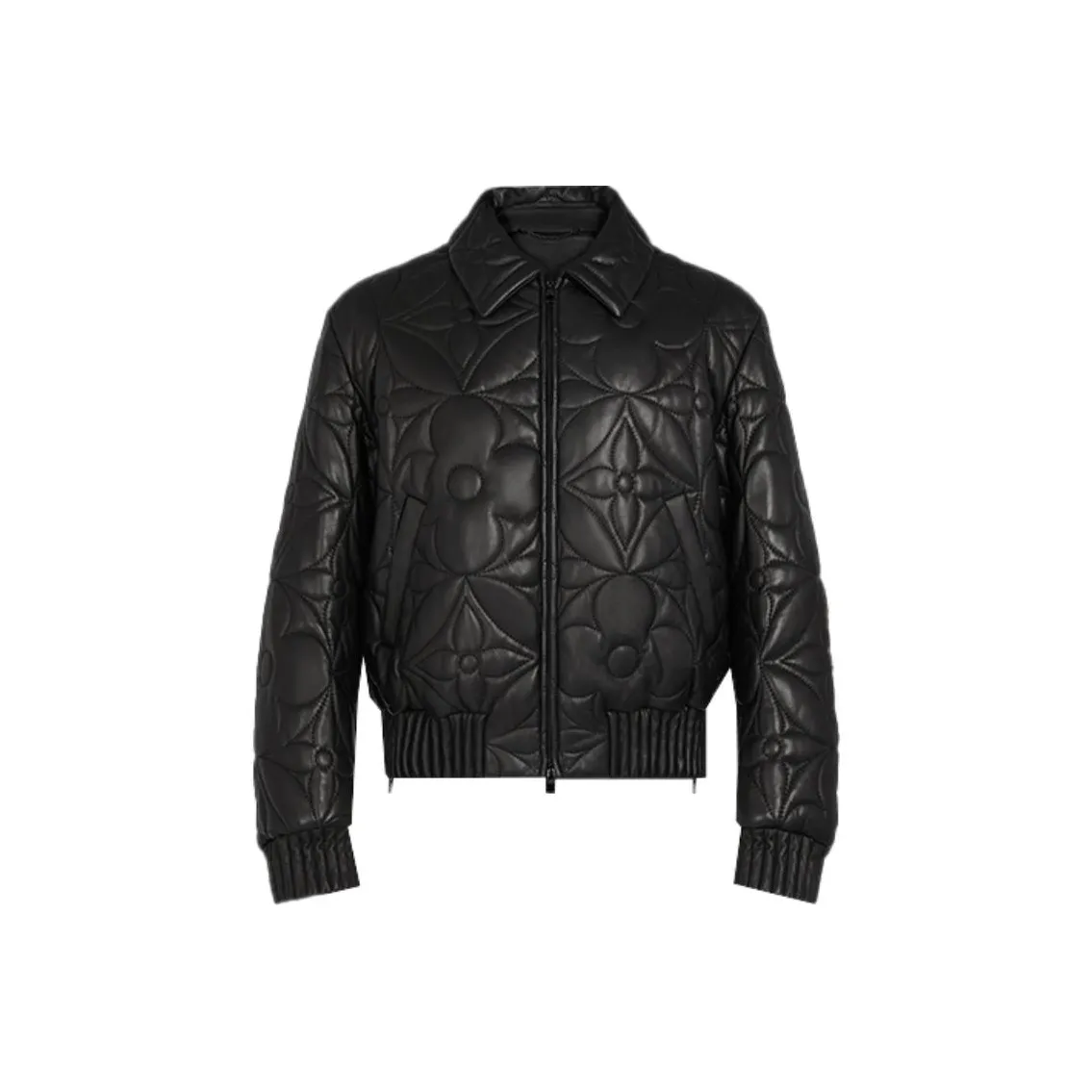 LOUIS VUITTON FW21 Leather Jacket Men's Black