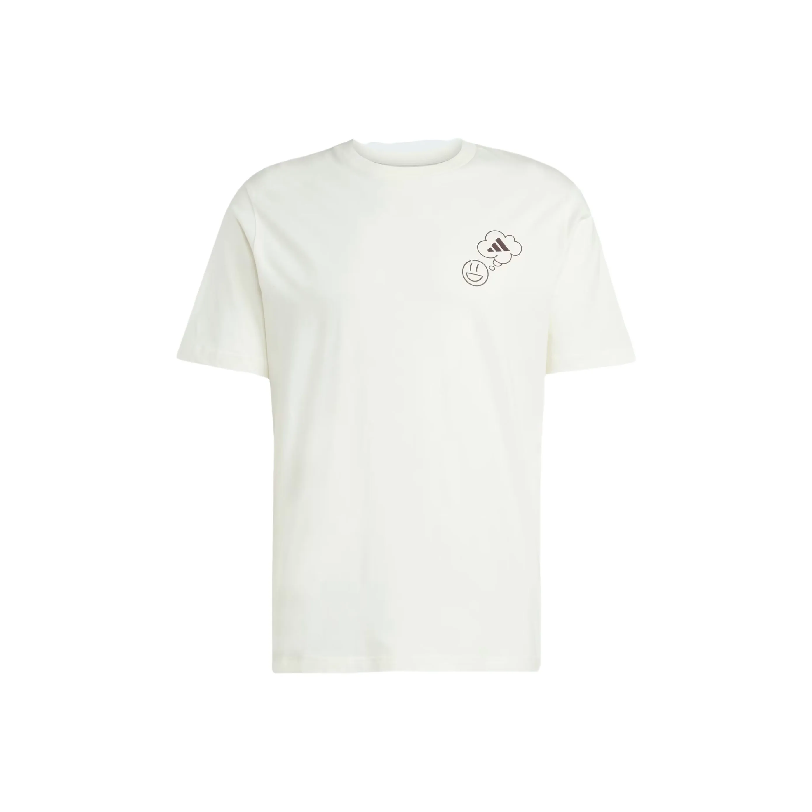 Adidas Free Shipping With AdiClub Lounge Verbiage Circle Graphic Tee