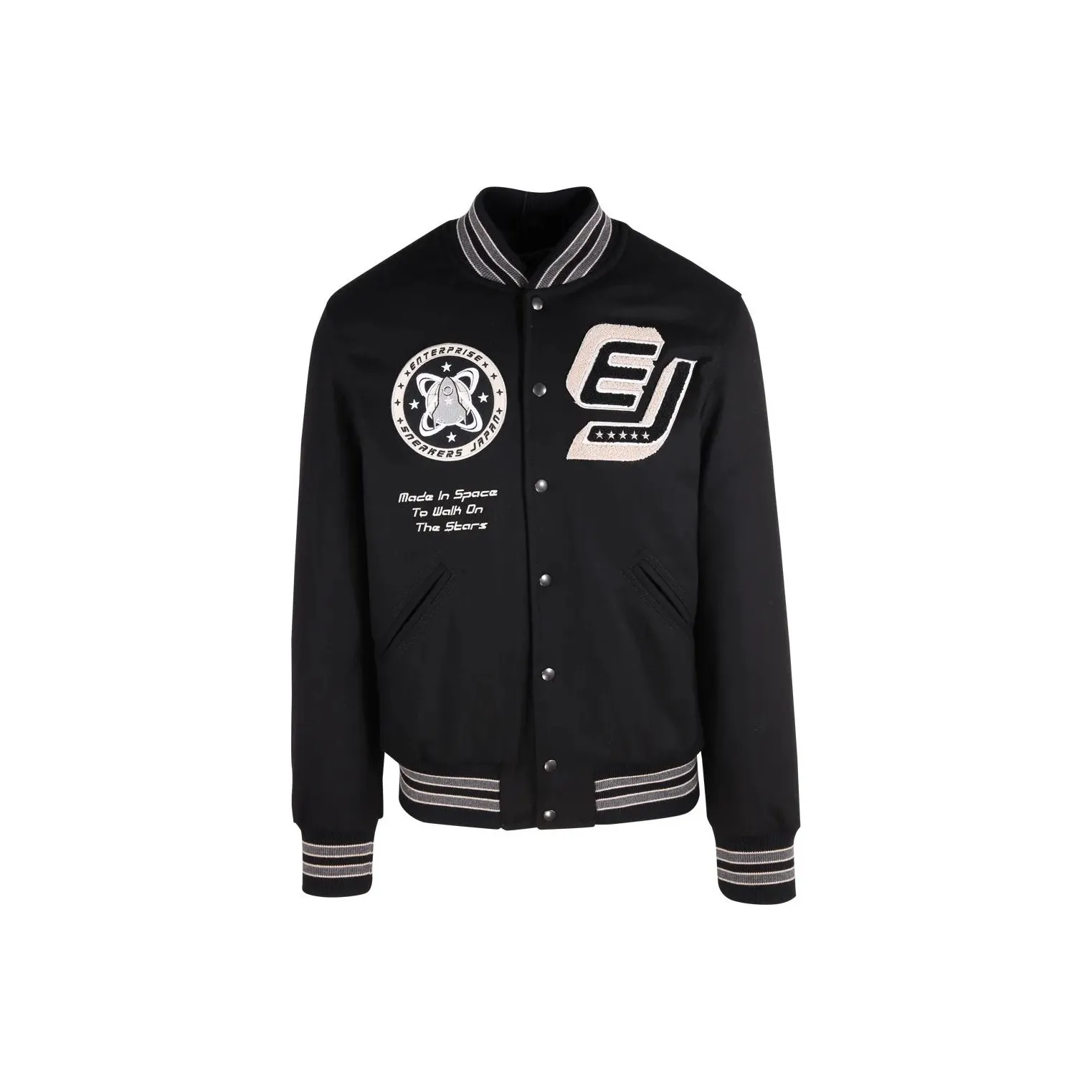 ENTERPRISE JAPAN Varsity Patch detail Bomber Jacket