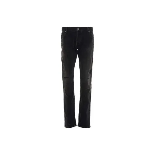 BALMAIN Мужские джинсы черного цвета