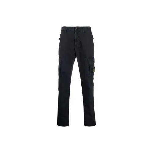 STONE ISLAND Черные Мужские Брюки карго