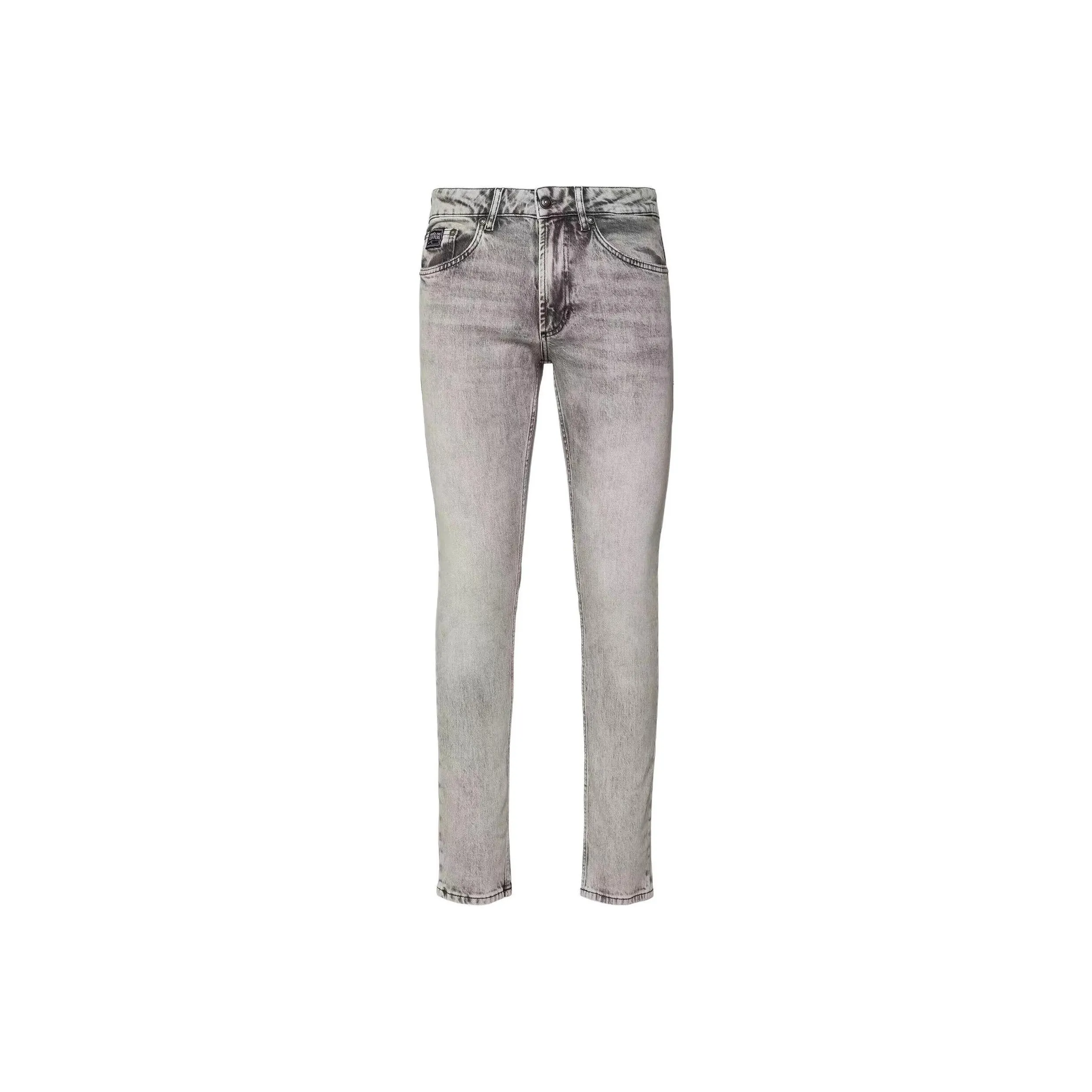 VERSACE JEANS COUTURE Logo Patch Straight Leg Jeans