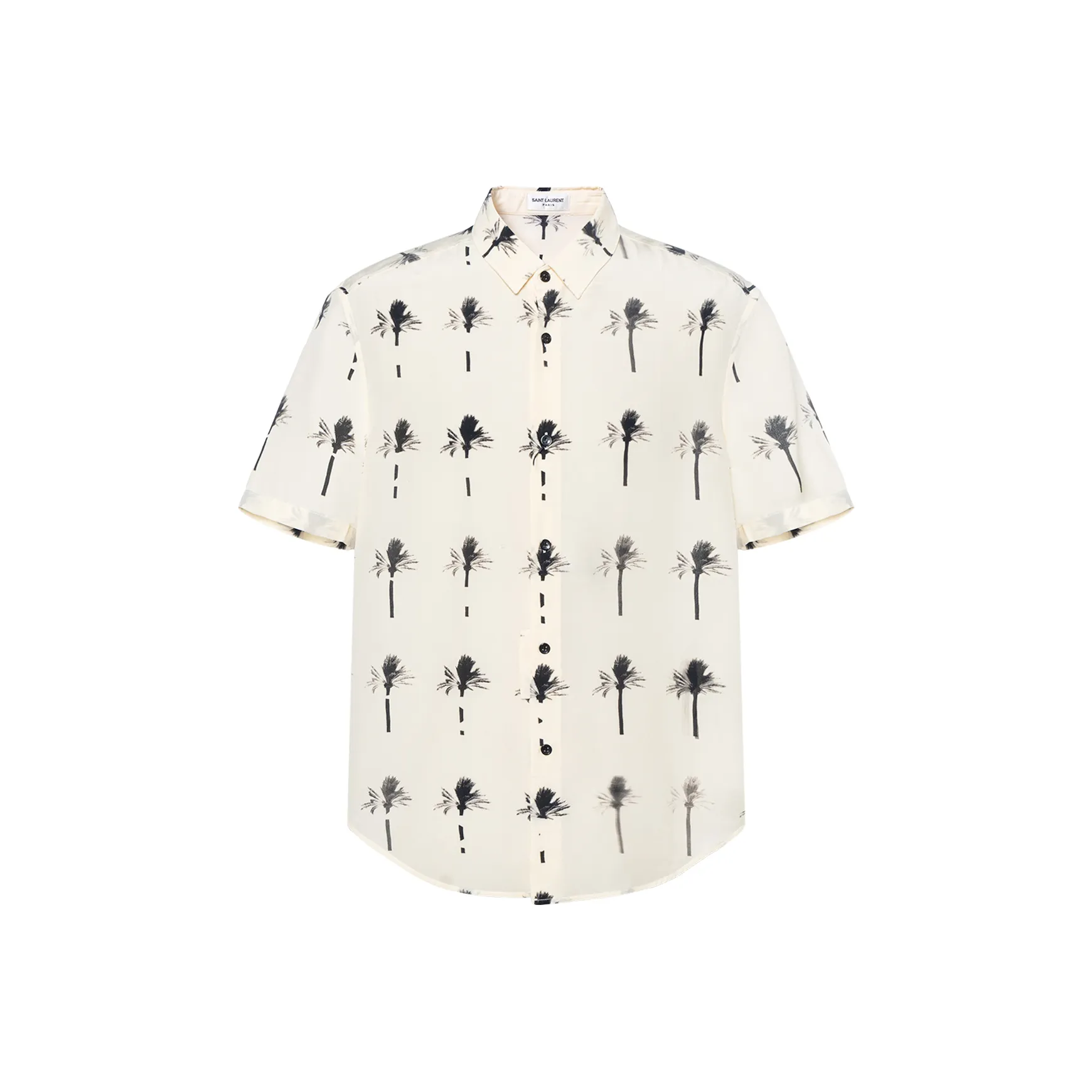 SAINT LAURENT Экрю Мужские Рубашки