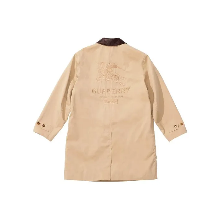Supreme X Burberry Leather Collar Trench