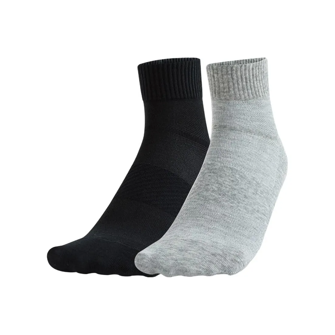 Anta 2 шт черный + серый унисекс MID носки до икры