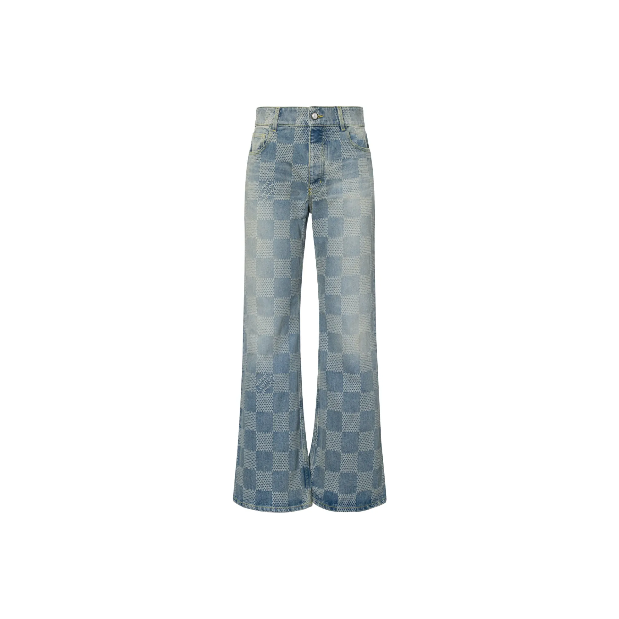 LOUIS VUITTON Damier Denim Skate Pants