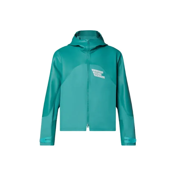 LOUIS VUITTON FW21 Leather Jacket Men's Green