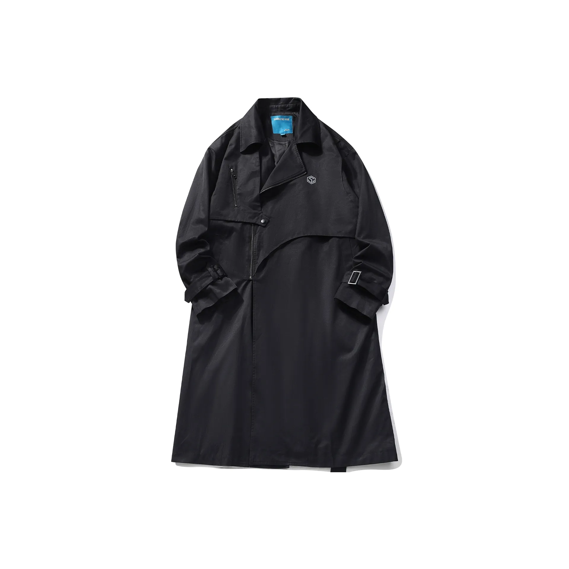Guuka Trench Coats Men's Black