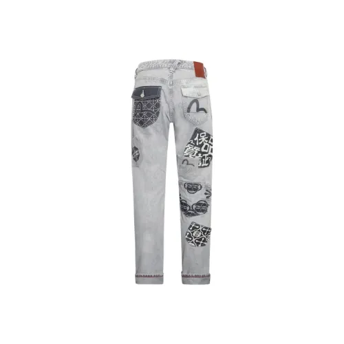 EVISU Джинсовый серый Мужские Джинсы