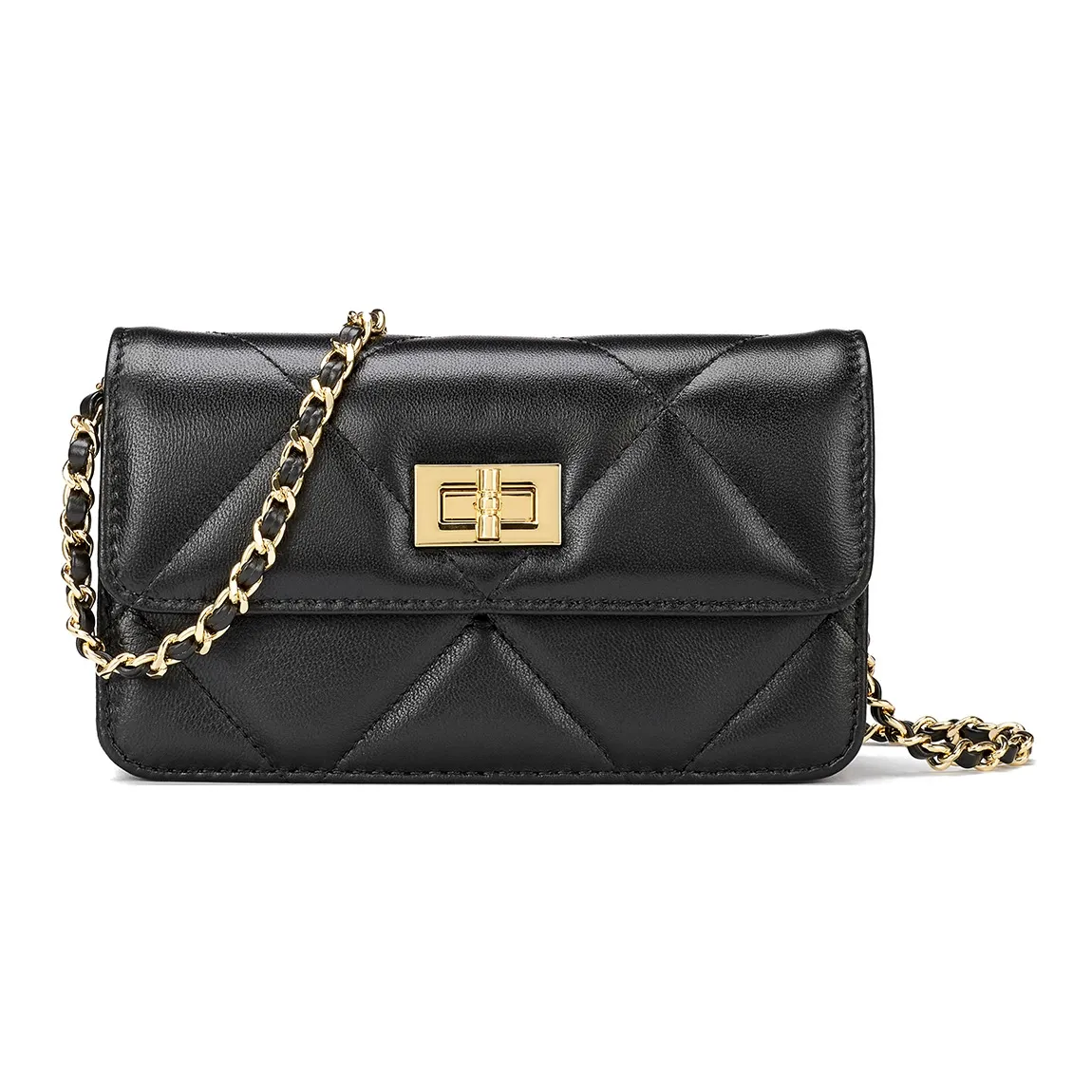 Roberta Di Camerino Sheepskin Сумка через плечо Женская Черная Розовая