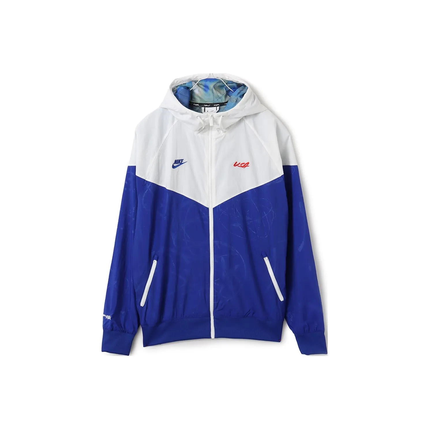 Nike Jackets Unisex Blue With White Lettering