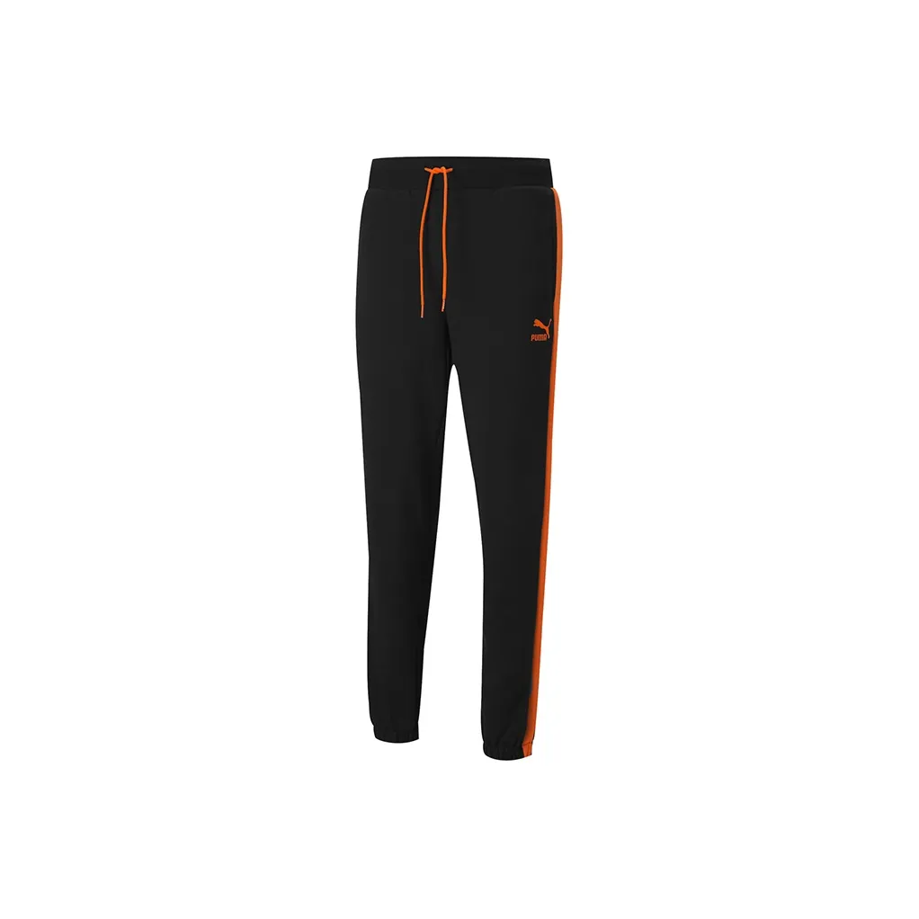 PUMA Knitted Sweatpants Men's Black Barrel