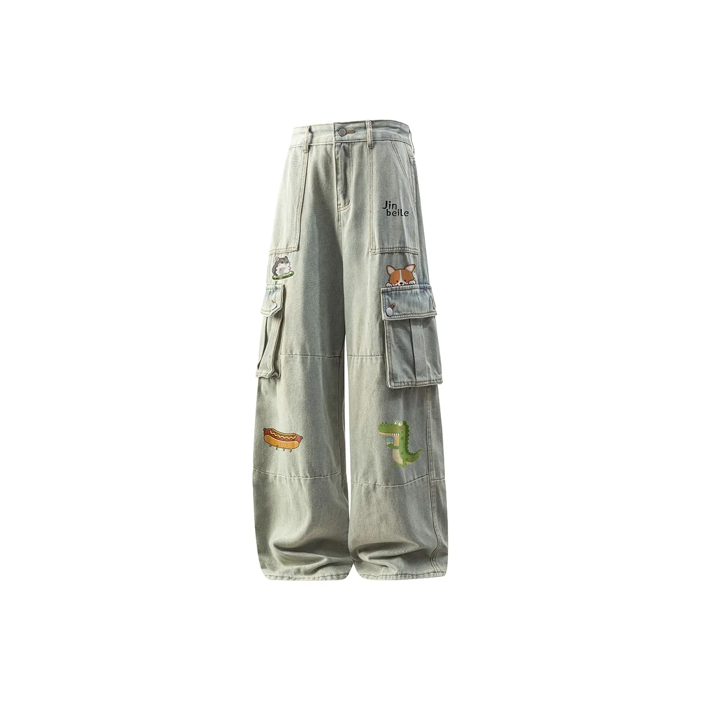 JINBEILE Jeans Unisex