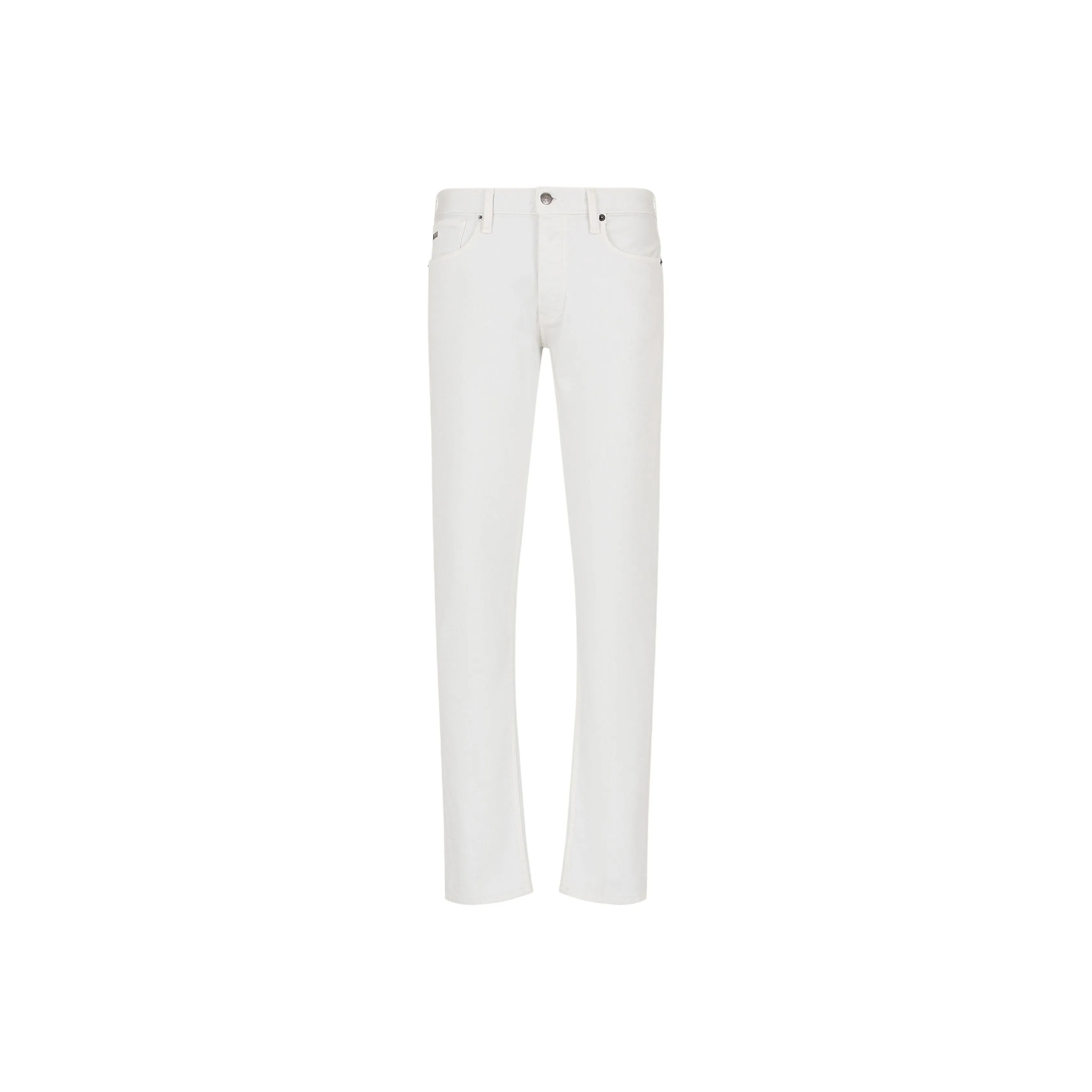 EMPORIO ARMANI J75 Logo Plaque Low Rise Slim Jeans