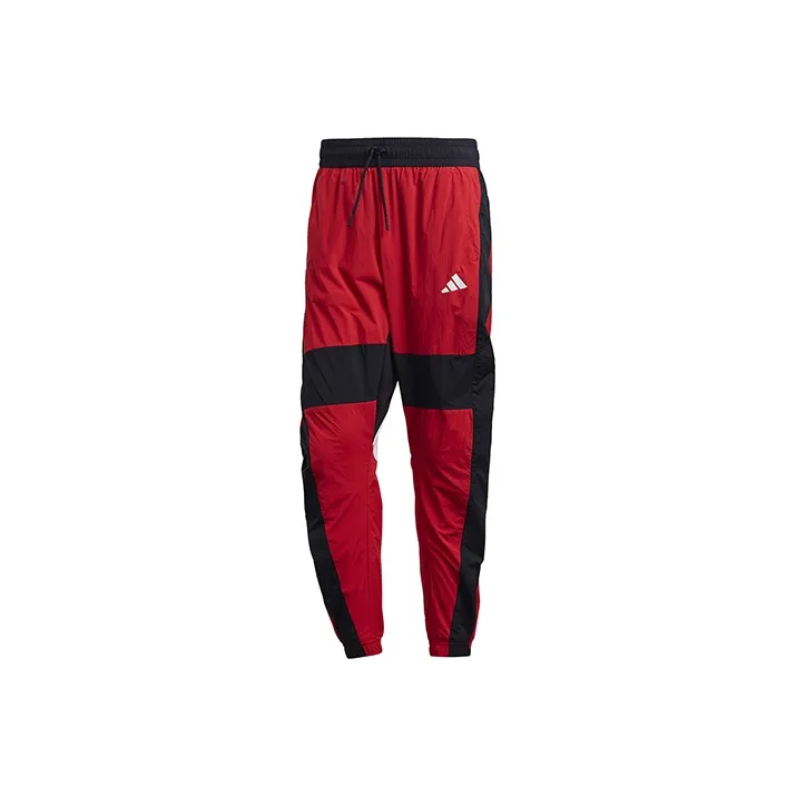 Adidas Knitted Sports Pants Men's Light Scarlet