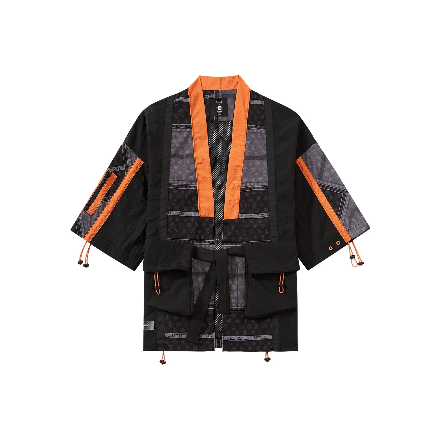 LNG X Demon Slayer Trench Coats Unisex Black