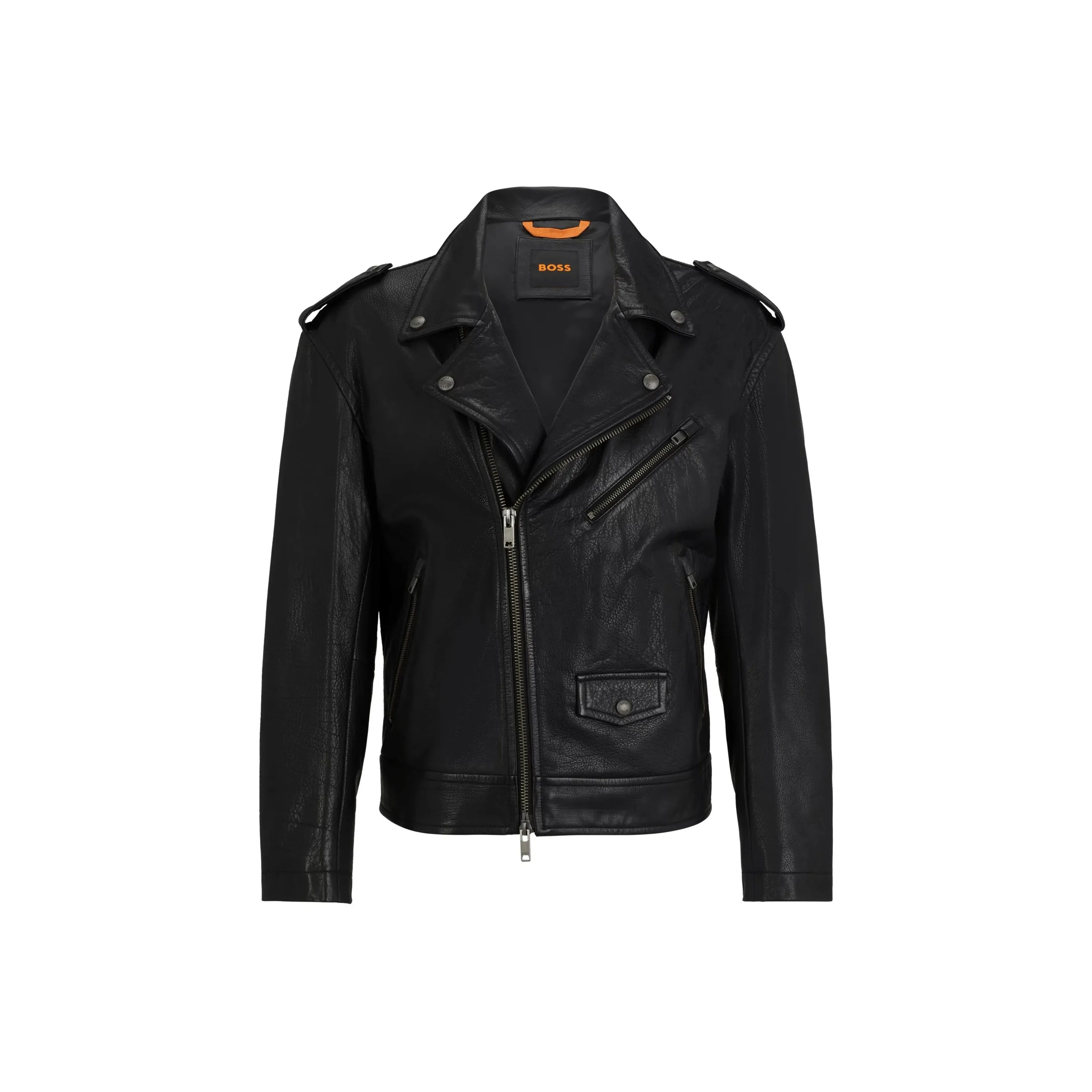 HUGO BOSS Studded Leather Jacket