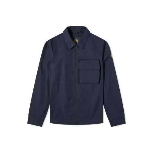 Belstaff Мужские куртки темно-синего цвета