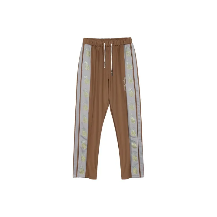 ORIGINAL X YOUTH Original Wide Leg Moderate Casual Pants Unisex Brown