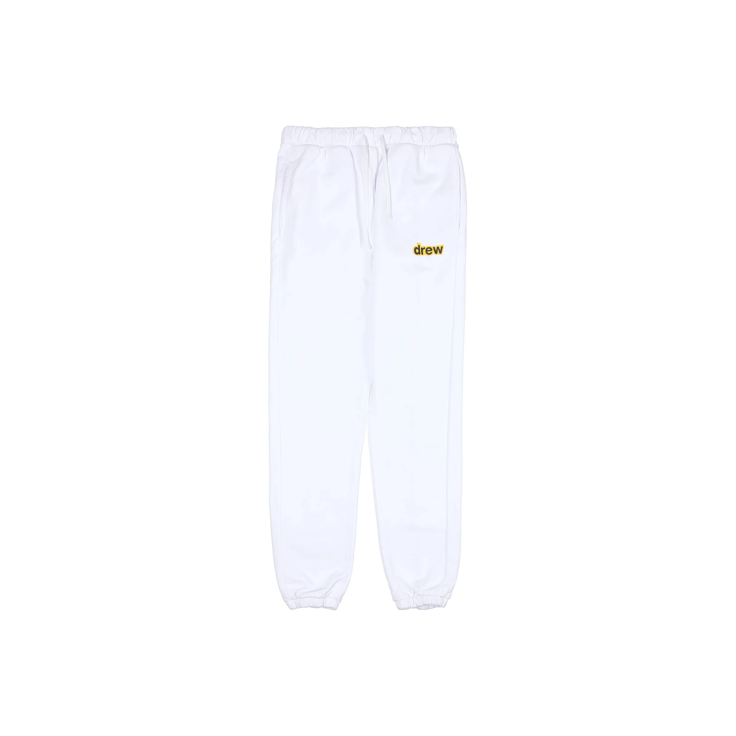 Drew House Letter Logo Series Knitted Sweatpants Unisex White
