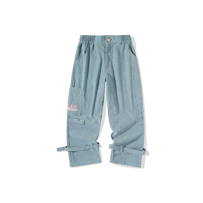LAMLICKA Casual Pants Unisex Blue