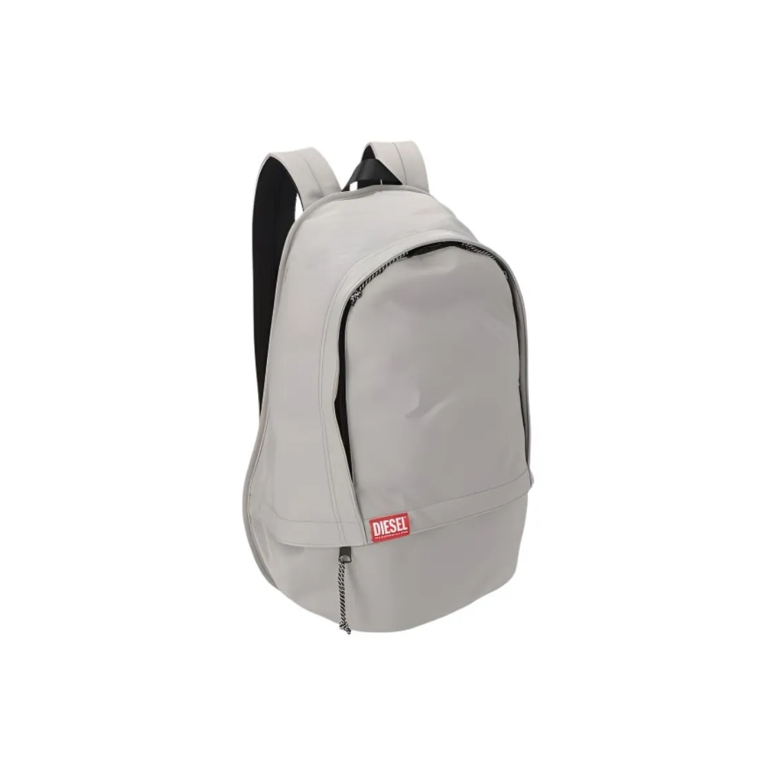 DIESEL Polyamide Nylon With Polyester Backpack Men's Gray White