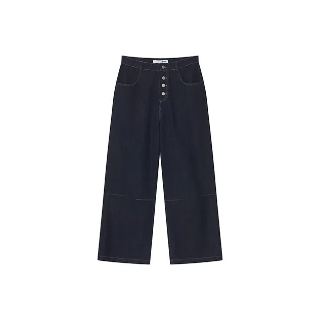 YOSHIYOYI Jeans Unisex Navy Blue
