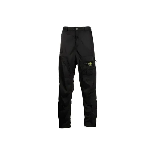 STONE ISLAND Черные Мужские Брюки карго