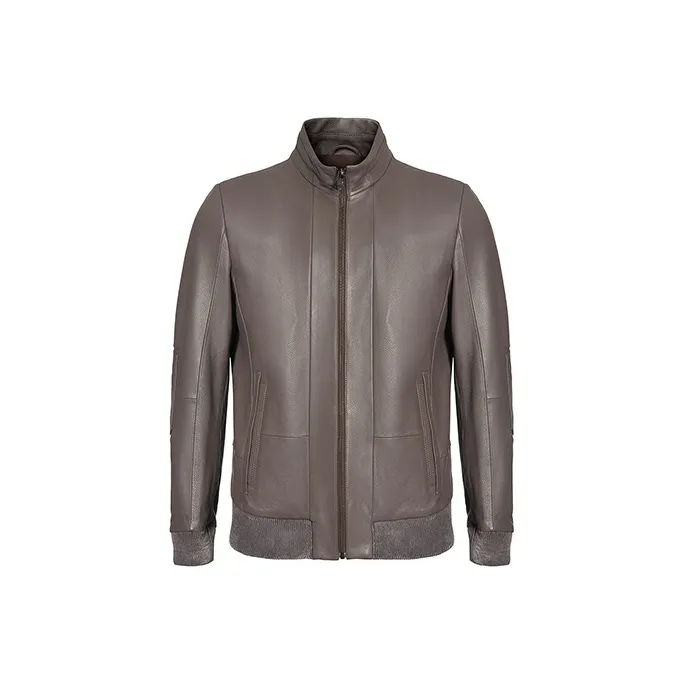 LIU·JO UOMO Leather Jackets Men's Light Brown