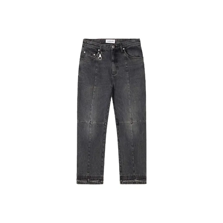 Lanvin Темно-серый Мужской Джинсы