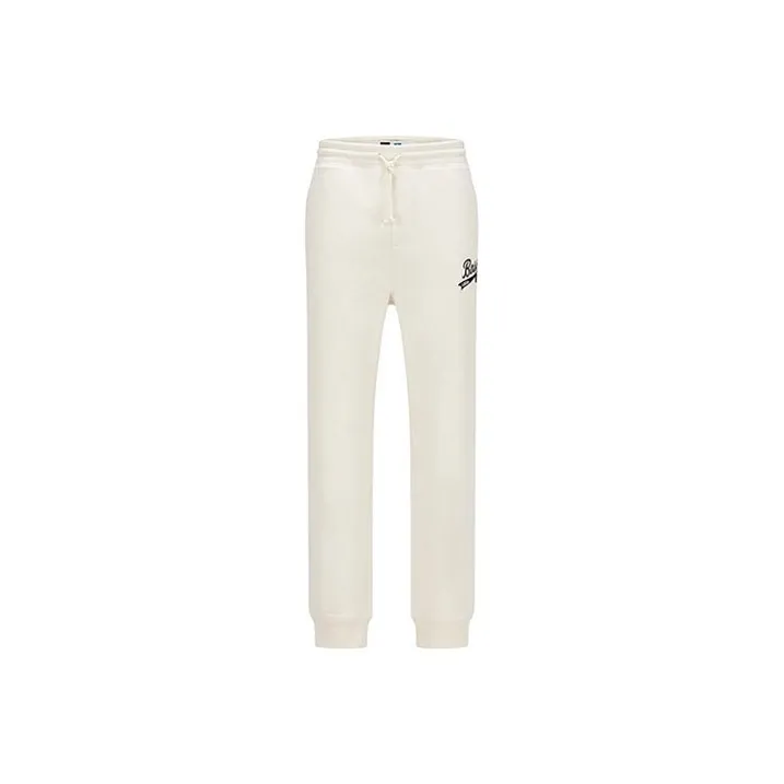 Russell Athletic X HUGO BOSS Knitted Sweatpants Men's White
