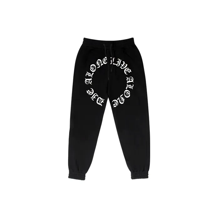 VLONE Gothic Alphabet Series Knitted Sweatpants Unisex