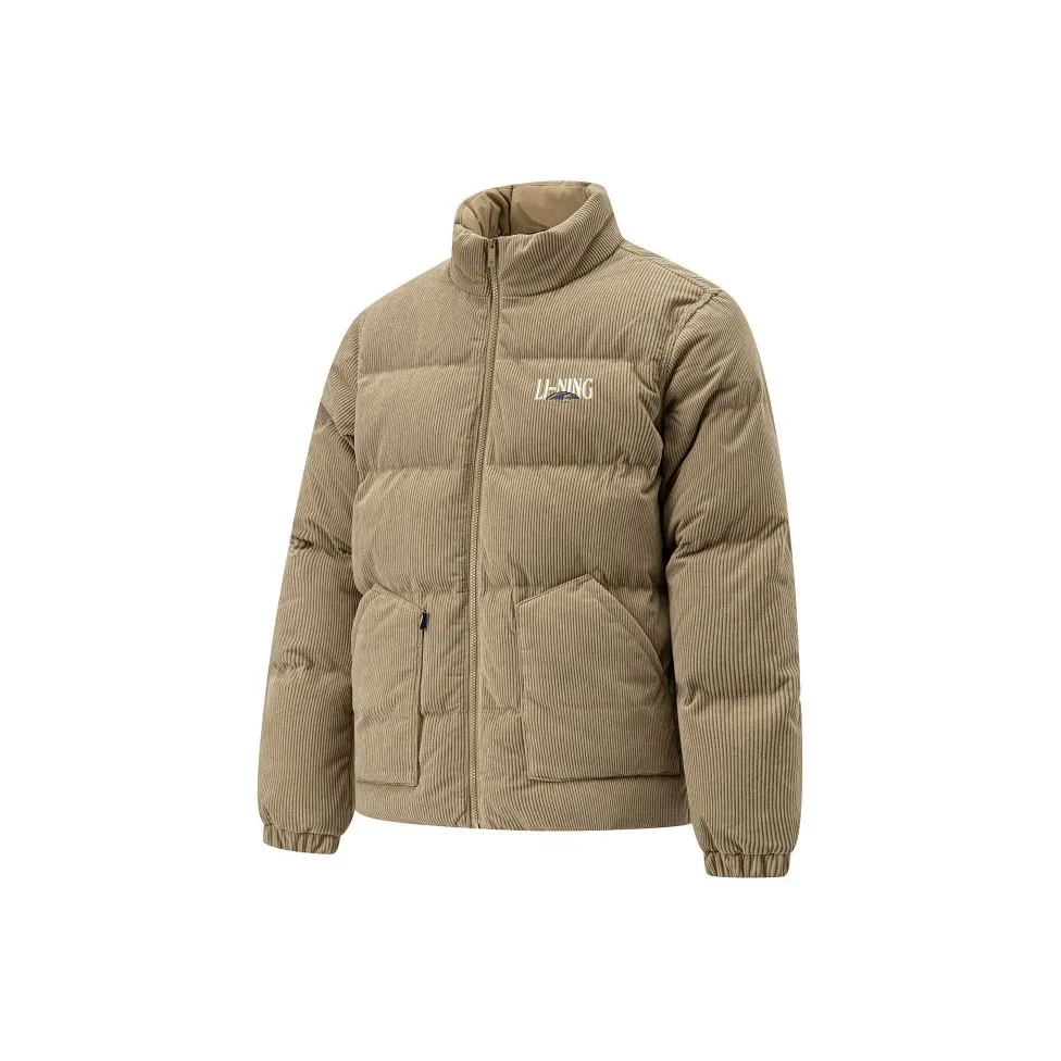 LiNing Sports Trend Series Down Jacket Men's Light Chestnut Brown