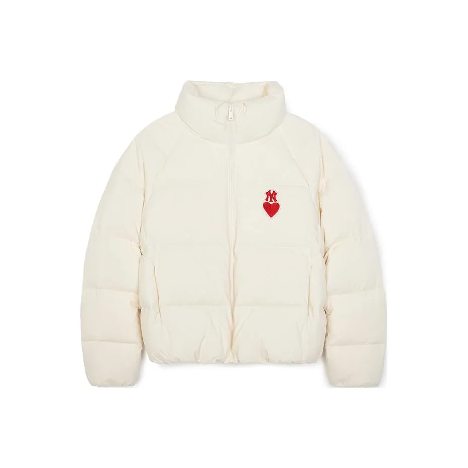 MLB Padding Down Jacket Unisex Cream