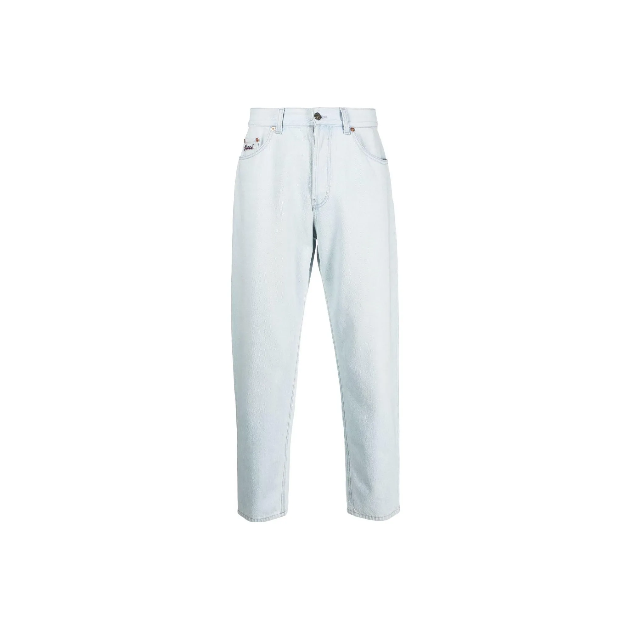 GUCCI High Waisted Cropped Leg Jeans
