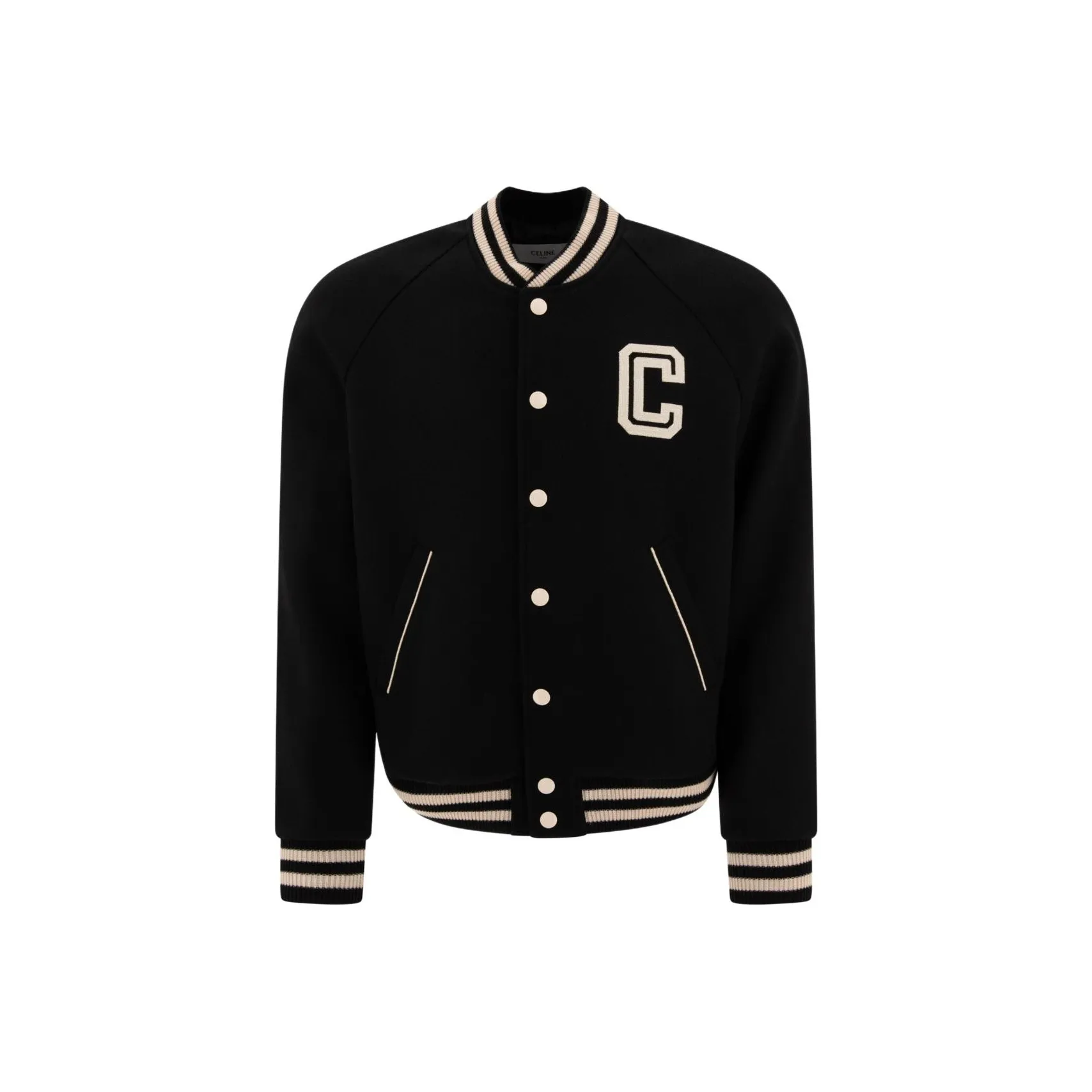 CELINE Teddy Jacket In Textured Wool
