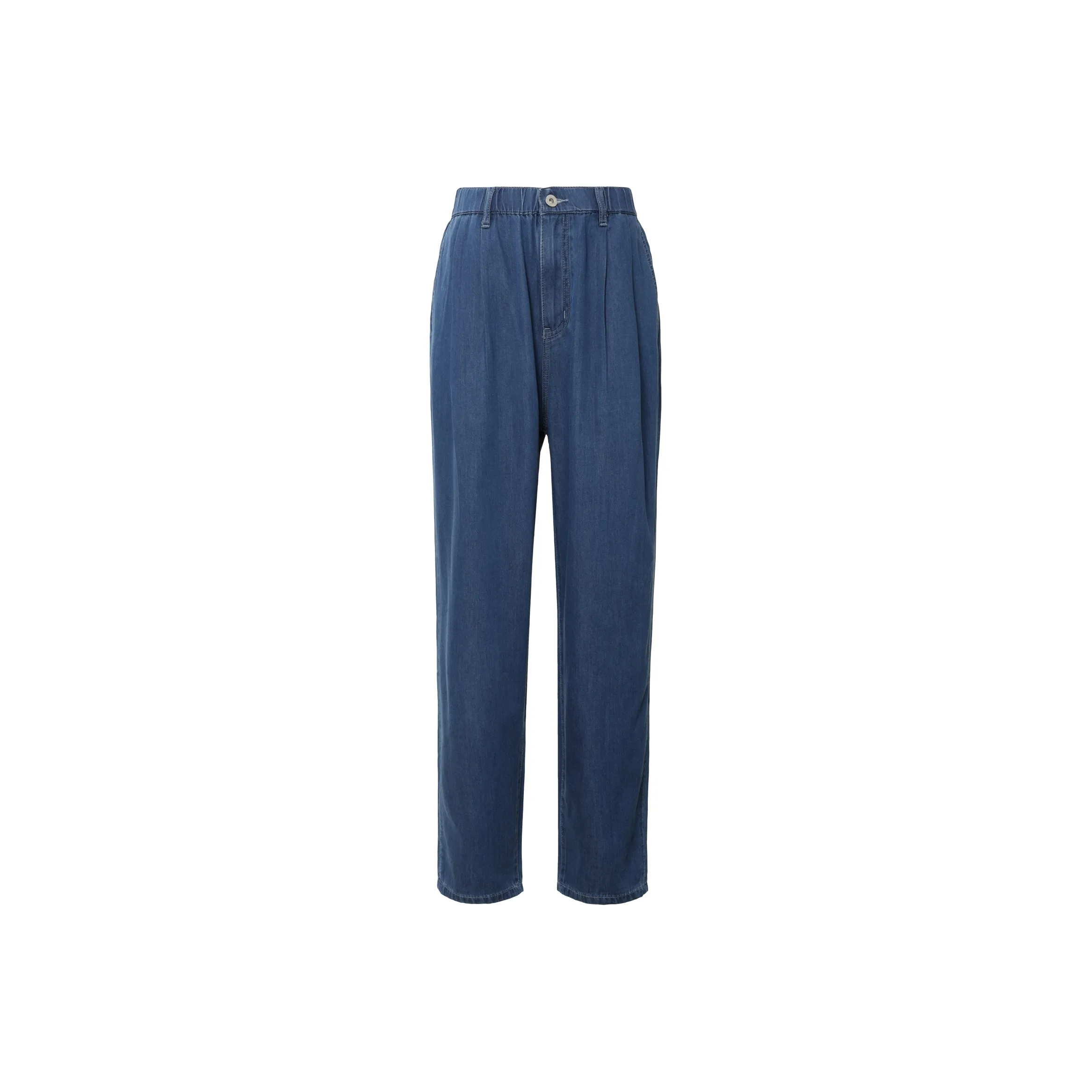 PEACEBIRD MEN Jeans Men's Denim Blue Batch 1 Relaxed Tapered Fit