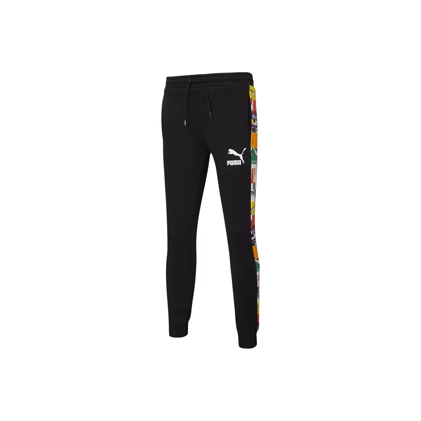 PUMA Knitted Sports Pants Men's Black