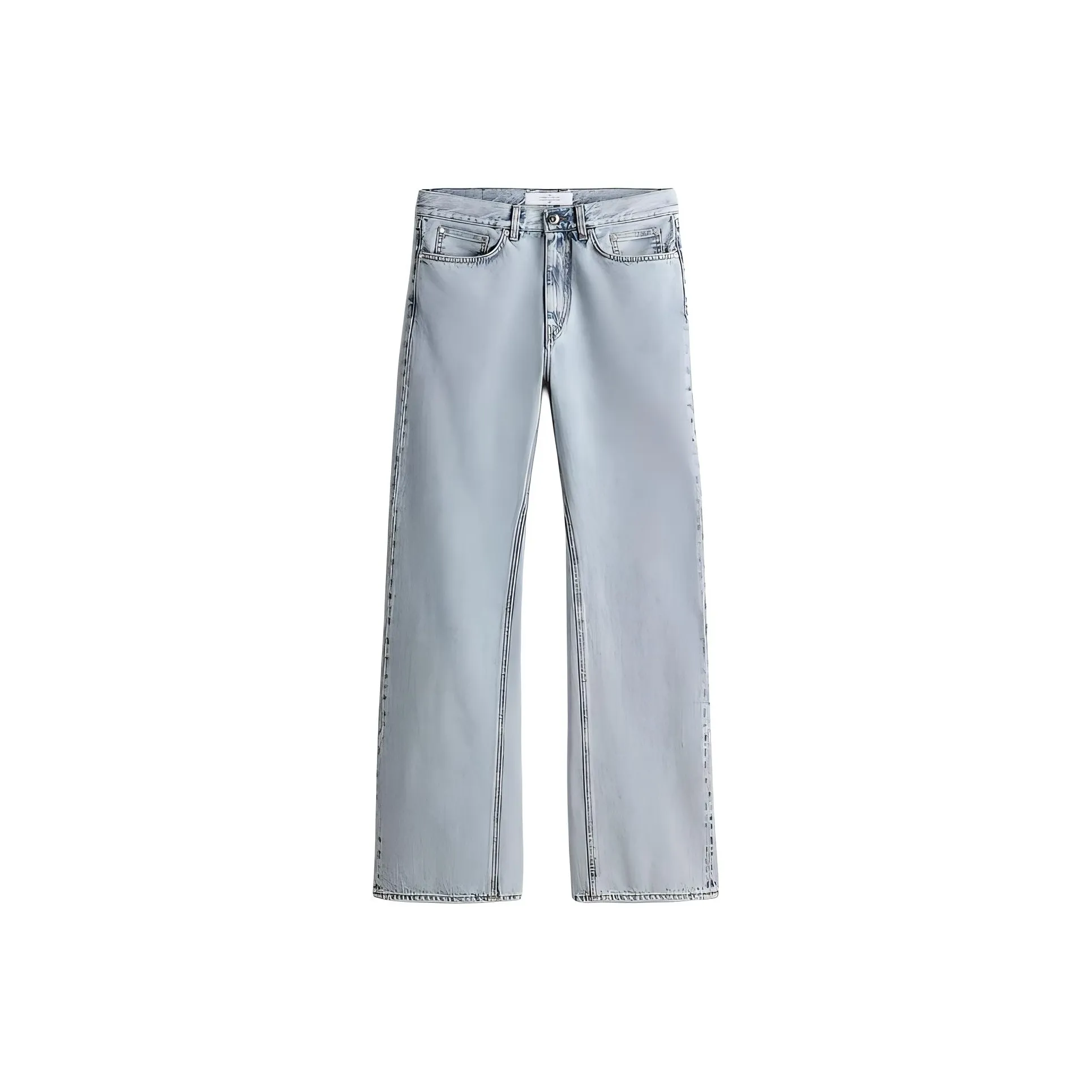 Rokh X H&M ROKH Collaboration Jeans Men Light Blue