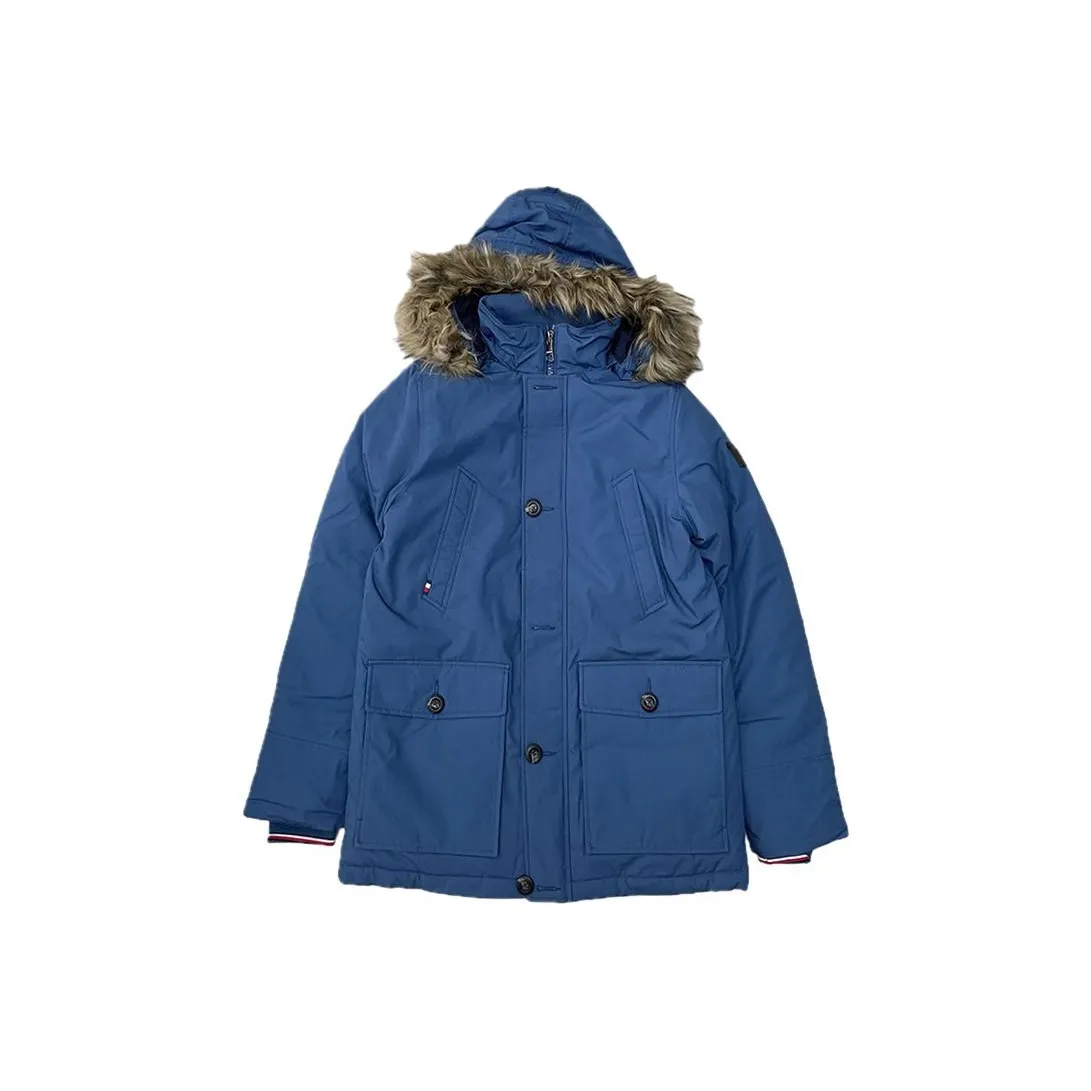 Tommy Hilfiger Хлопковый пуховик Мужской Синий