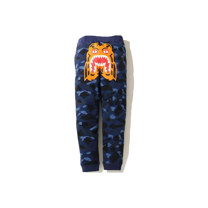 Bape Color Camo Tiger Slim Sweat Pants